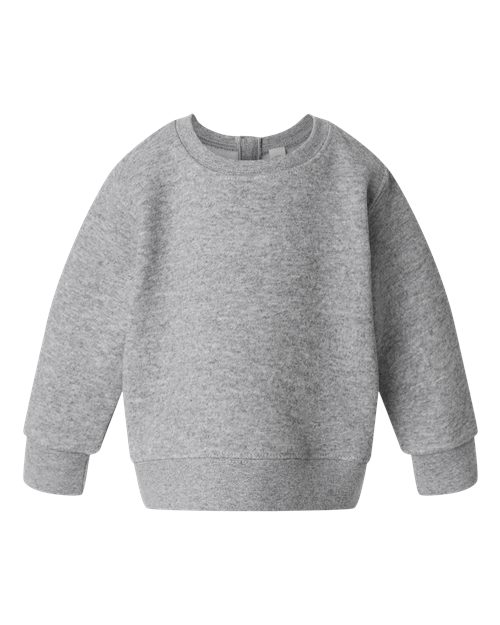 Rabbit Skins Infant Crewneck Sweatshirt - Heather Front