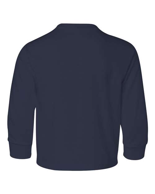 Youth Dri-Power® Long Sleeve 50/50 T-Shirt - J. Navy Back