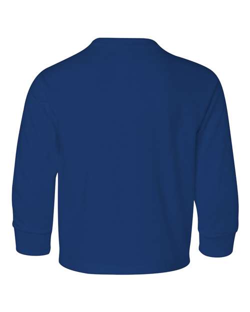 Youth Dri-Power® Long Sleeve 50/50 T-Shirt - Royal Back