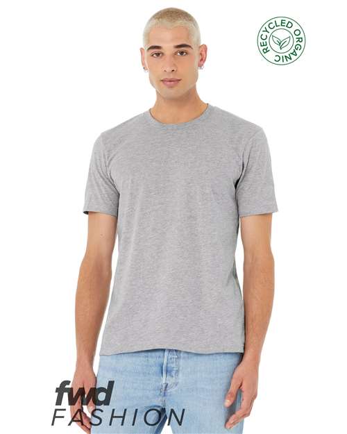 Unisex FWD Fashion Jersey Recycled Organic Tee - Athletic Heather Front