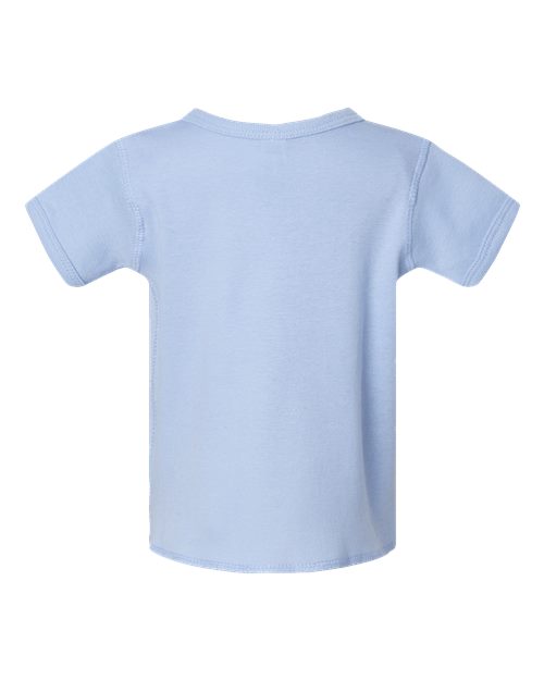 Infant Baby Rib Tee - Light Blue Back