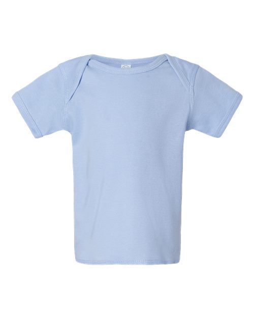 Infant Baby Rib Tee - Light Blue Front
