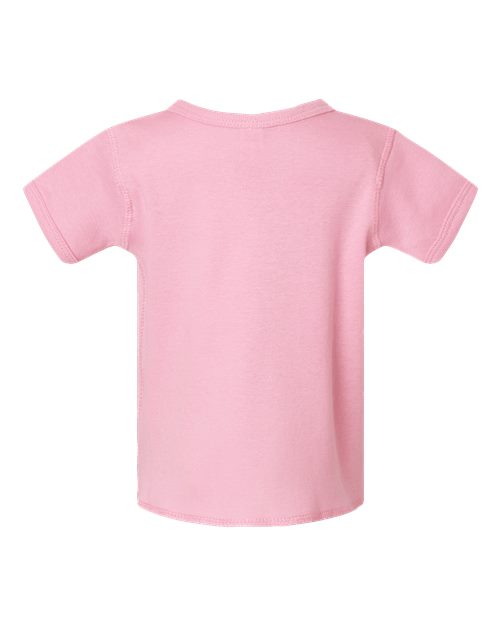 Infant Baby Rib Tee - Pink Back