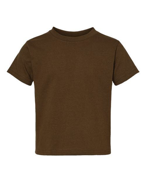 Rabbit Skins Toddler Cotton Jersey Tee - Brown Front