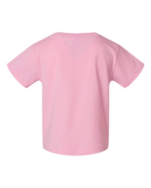 Toddler Cotton Jersey Tee - Pink Back