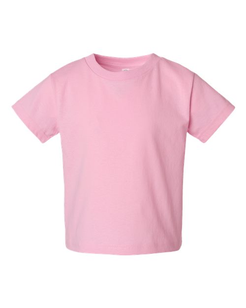 Toddler Cotton Jersey Tee - Pink Front