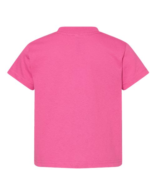 Toddler Cotton Jersey Tee - Raspberry Back