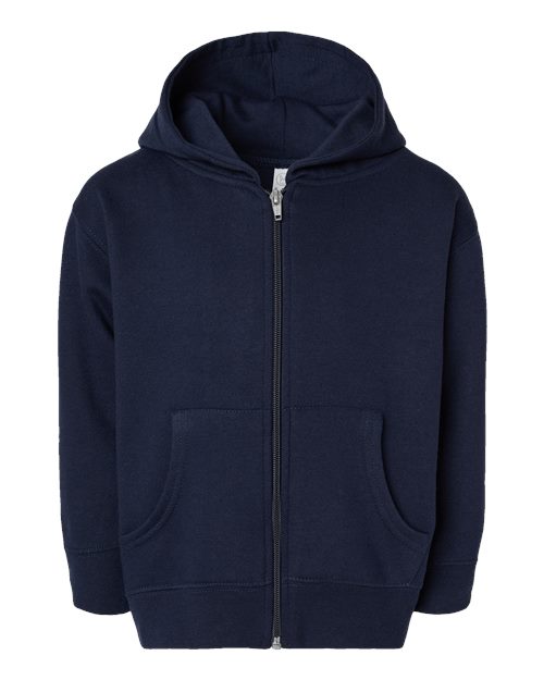 Toddler Full-Zip Fleece Hoodie Sweatshirt - Navy Front