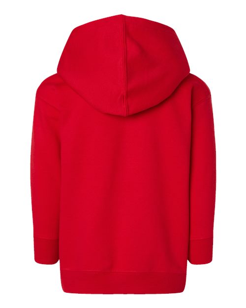Toddler Full-Zip Fleece Hoodie Sweatshirt - Red Back