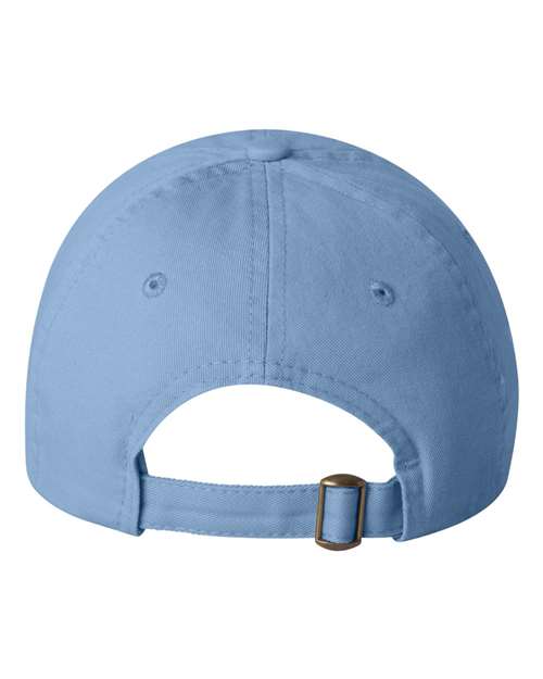 Youth Small Fit Bio-Washed Dad Hat - Baby Blue Back