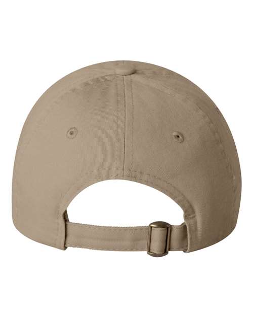 Youth Small Fit Bio-Washed Dad Hat - Khaki Back