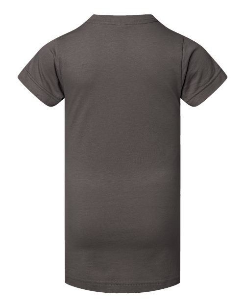 Girls' Fine Jersey Tee - Charcoal Back