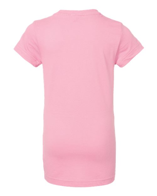 Girls' Fine Jersey Tee - Pink Back
