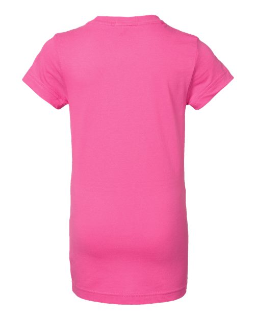 Girls' Fine Jersey Tee - Raspberry Back