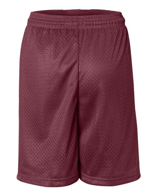 Youth Pro Mesh 6" Shorts - Cardinal Back