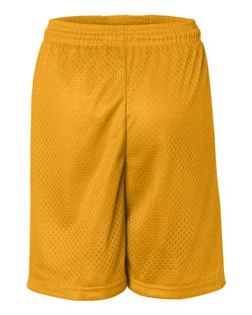 Youth Pro Mesh 6" Shorts - Gold Back