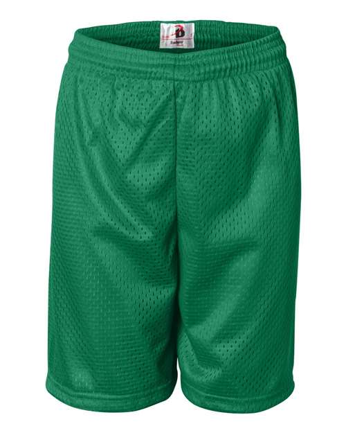 Youth Pro Mesh 6" Shorts - Kelly Front