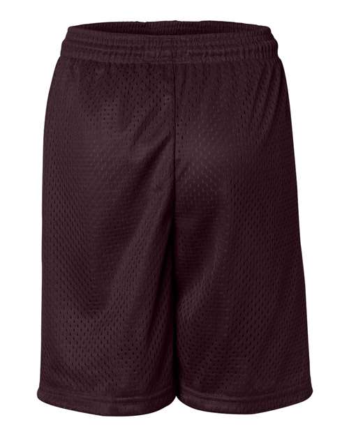 Youth Pro Mesh 6" Shorts - Maroon Back