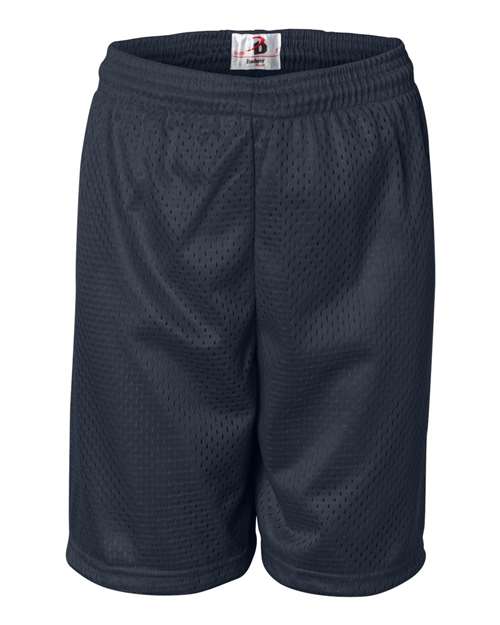 Youth Pro Mesh 6" Shorts - Navy Front