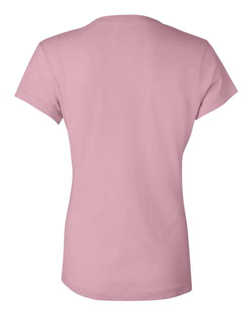 Women’s Jersey V-Neck Tee - Pink Back