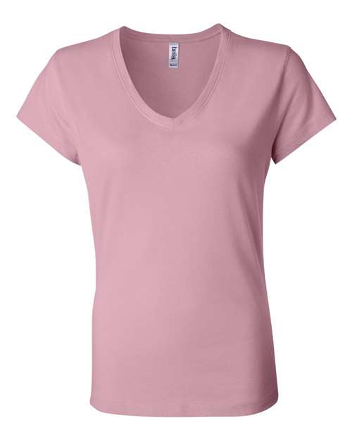 Women’s Jersey V-Neck Tee - Pink Front