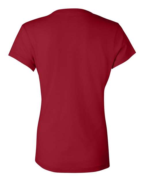 Women’s Jersey V-Neck Tee - Red Back