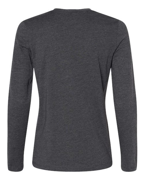 Women’s Jersey Long Sleeve Tee - Dark Grey Heather Back