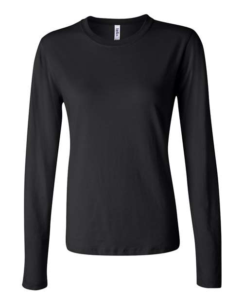 Women’s Jersey Long Sleeve Tee - Black Front