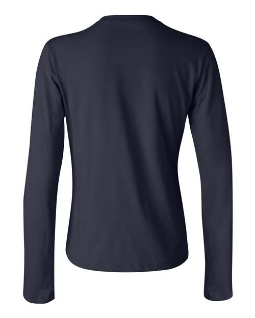 Women’s Jersey Long Sleeve Tee - Navy Back