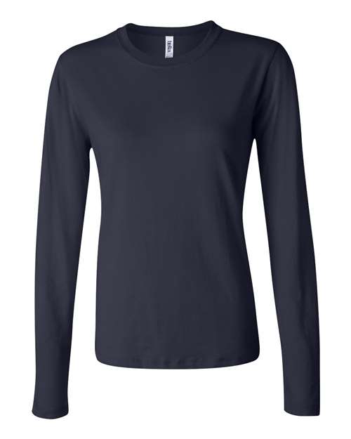 Women’s Jersey Long Sleeve Tee - Navy Front