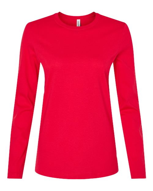 Women’s Jersey Long Sleeve Tee - Red Front