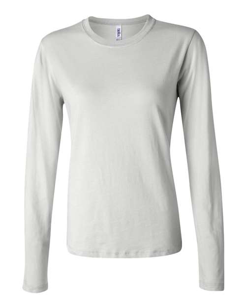 Women’s Jersey Long Sleeve Tee - White Front