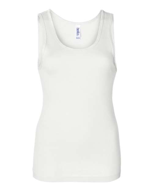 Women's Baby Rib Tank - White Front