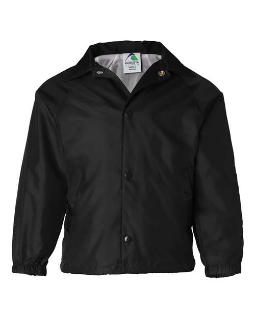 Youth Coach's Jacket - Black Front