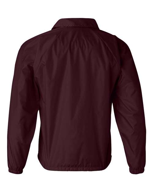 Men's Coach's Jacket - Maroon Back