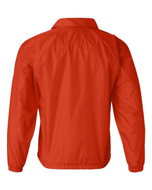 Men's Coach's Jacket - Orange Back