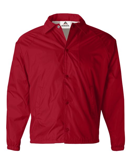 Men's Coach's Jacket - Red Front
