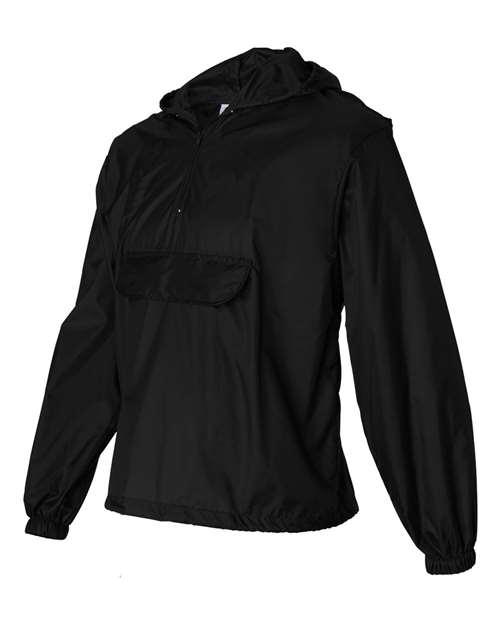 Augusta Sportswear Unisex Packable Half-Zip Hooded Pullover Jacket - Side