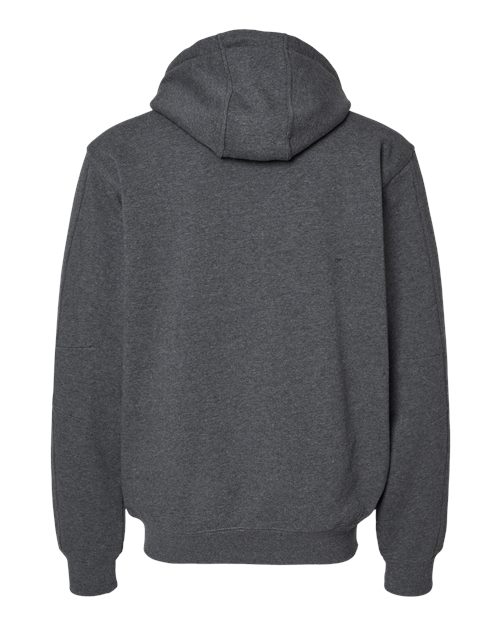 Men's Crossfire Heavyweight Power Fleece Hooded Jacket with Thermal Lining - Dark Oxford Back