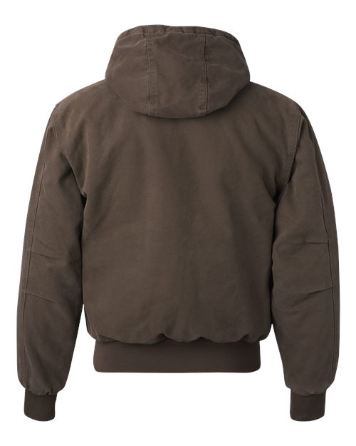 Men's Tall Cheyenne Boulder Cloth™ Hooded Jacket with Tricot Quilt Lining - Tobacco Back