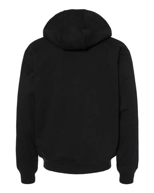 Men's Tall Crossfire Heavyweight Power Fleece Hooded Jacket with Thermal Lining - Black Back