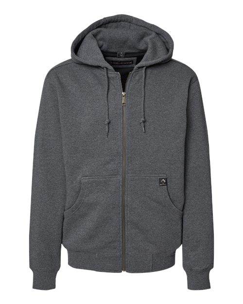 Men's Tall Crossfire Heavyweight Power Fleece Hooded Jacket with Thermal Lining - Dark Oxford Front