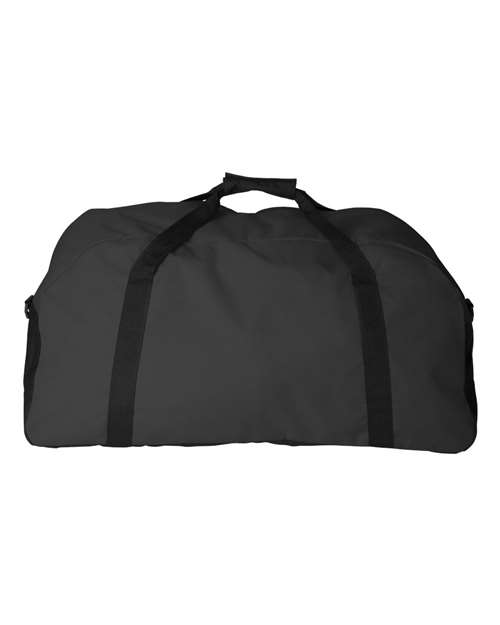 Large Ripstop Duffel Bag - Black/ Black Back