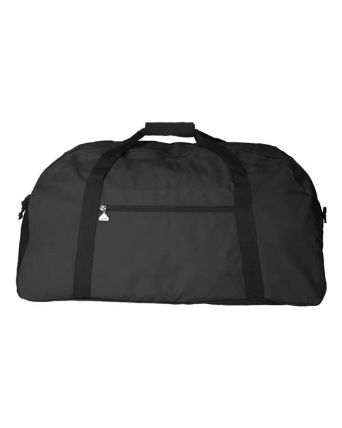Large Ripstop Duffel Bag - Black/ Black Front