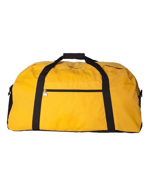 Large Ripstop Duffel Bag - Gold/ Black Front