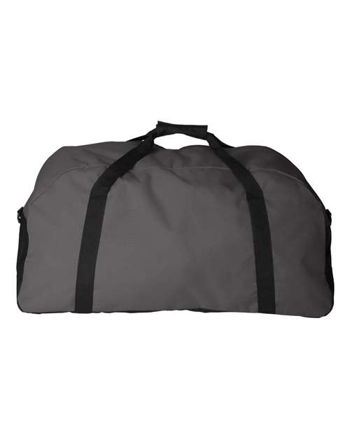 Large Ripstop Duffel Bag - Graphite/ Black Back