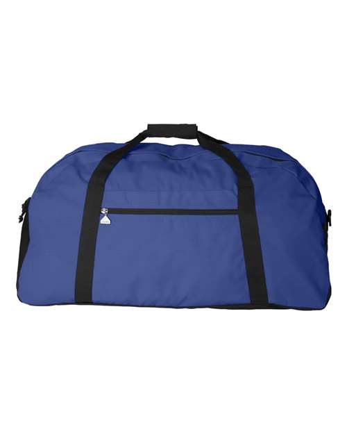 Large Ripstop Duffel Bag - Royal/ Black Front