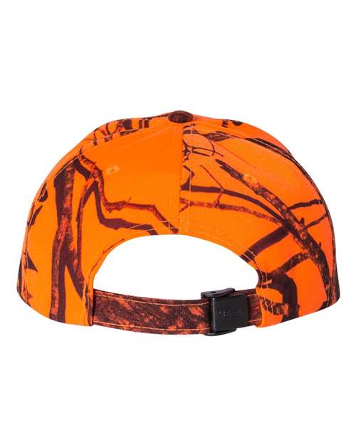 Specialty Licensed Camo Cap - Mossy Oak Break-Up Blaze Orange Back