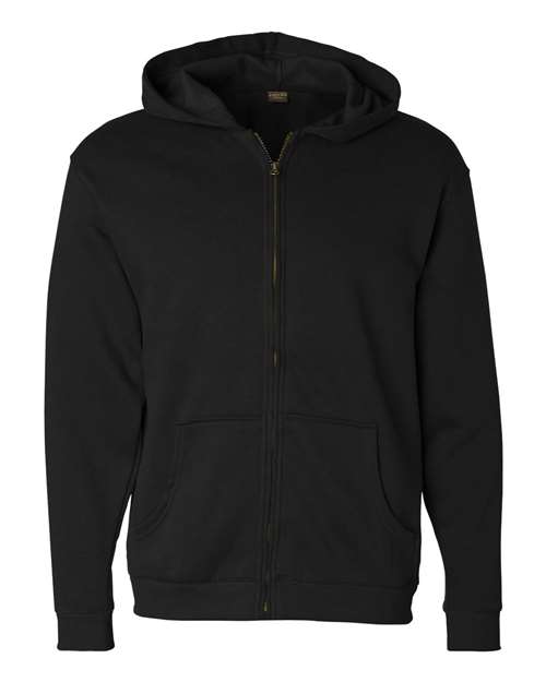 Augusta Sportswear Unisex Eco Revive™ Three-Season Triblend Fleece Full-Zip Hooded Sweatshirt - White/ Grey Heather Front