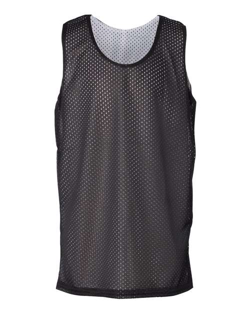Youth Pro Mesh Reversible Tank Top - Black/ White Front